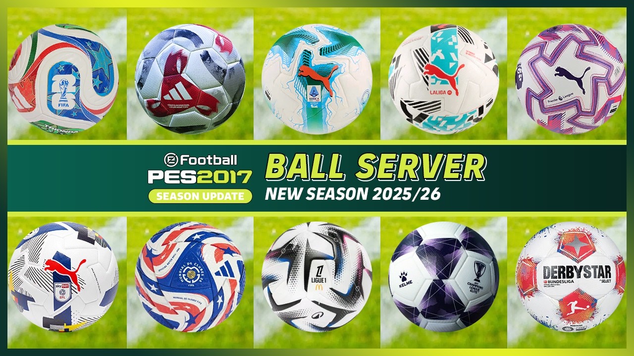 PES 2017 BallPack Season 2025/26 &mdash; Sider & CPK