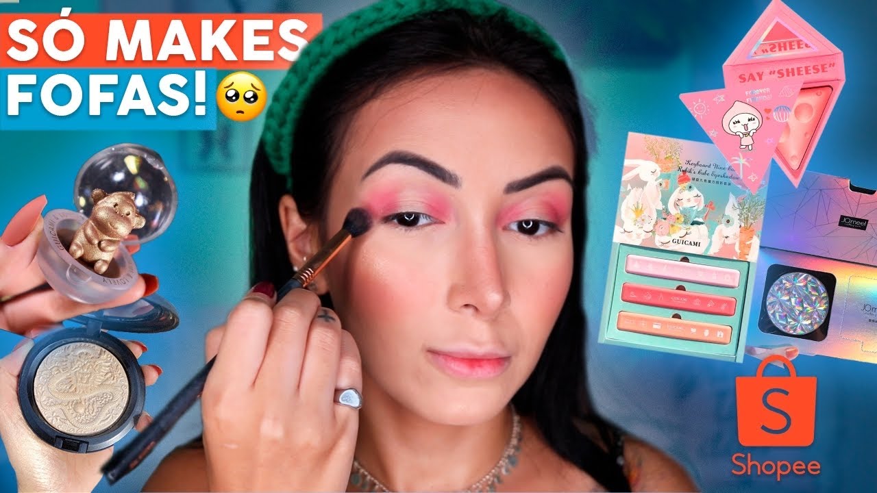 TESTANDO MAQUIAGENS DA SHOPEE PELA PRIMEIRA VEZ