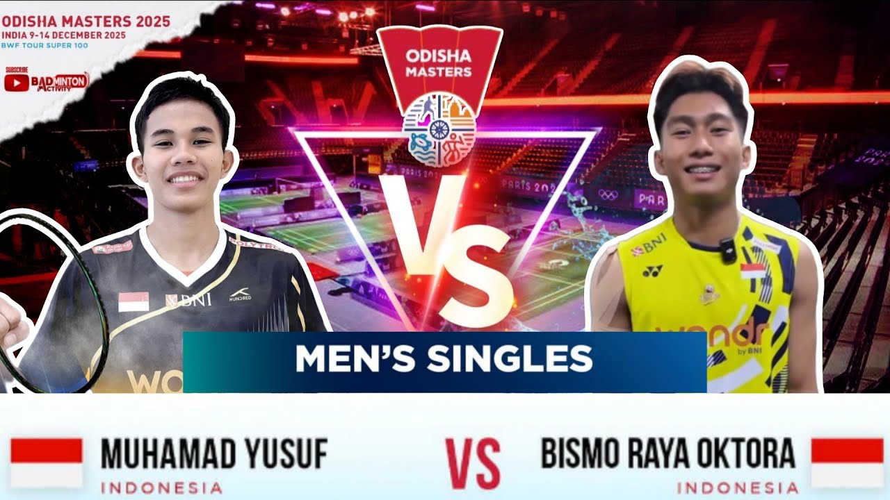 (SF) ODISHA MASTERS INDIA 2025 - Mens Single |  Muhammad Yusuf [INA] VS Bismo Oktora [INA]