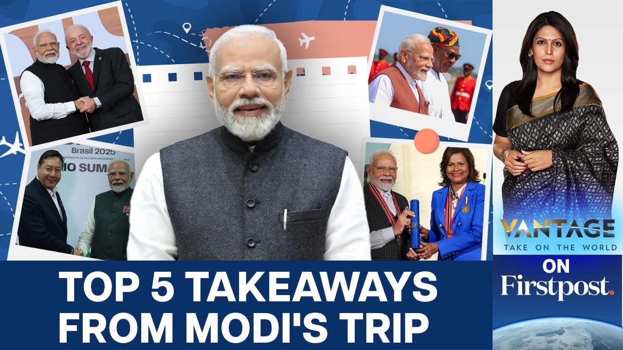 PM Modi Wraps Up Marathon Foreign Trip to 5 Nations  | Vantage with Palki Sharma