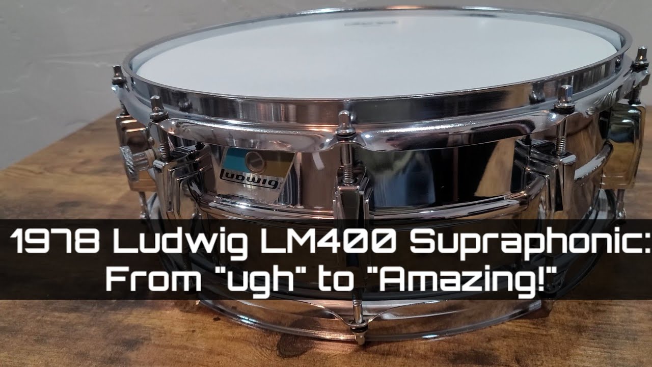 1978 Ludwig Drumset Part 2: Supraphonic Snare Restoration!