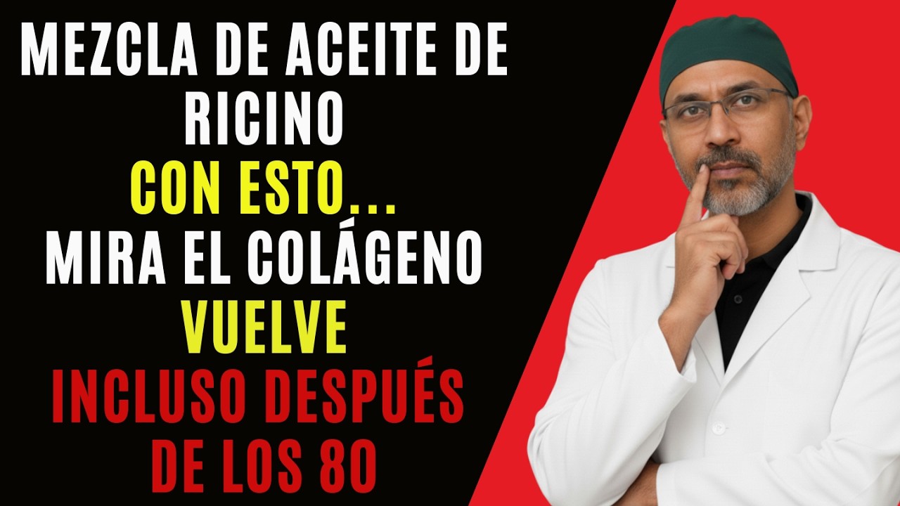 SENIORS: mujeres mayores, no uses aceite de ricino solo, mézclalo para más colágeno