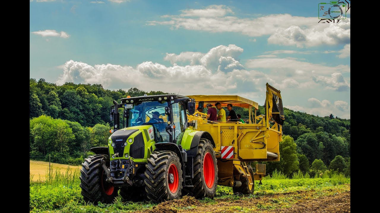 Kartoffeln Roden/ Claas Axion 830/ Ropa Keiler I