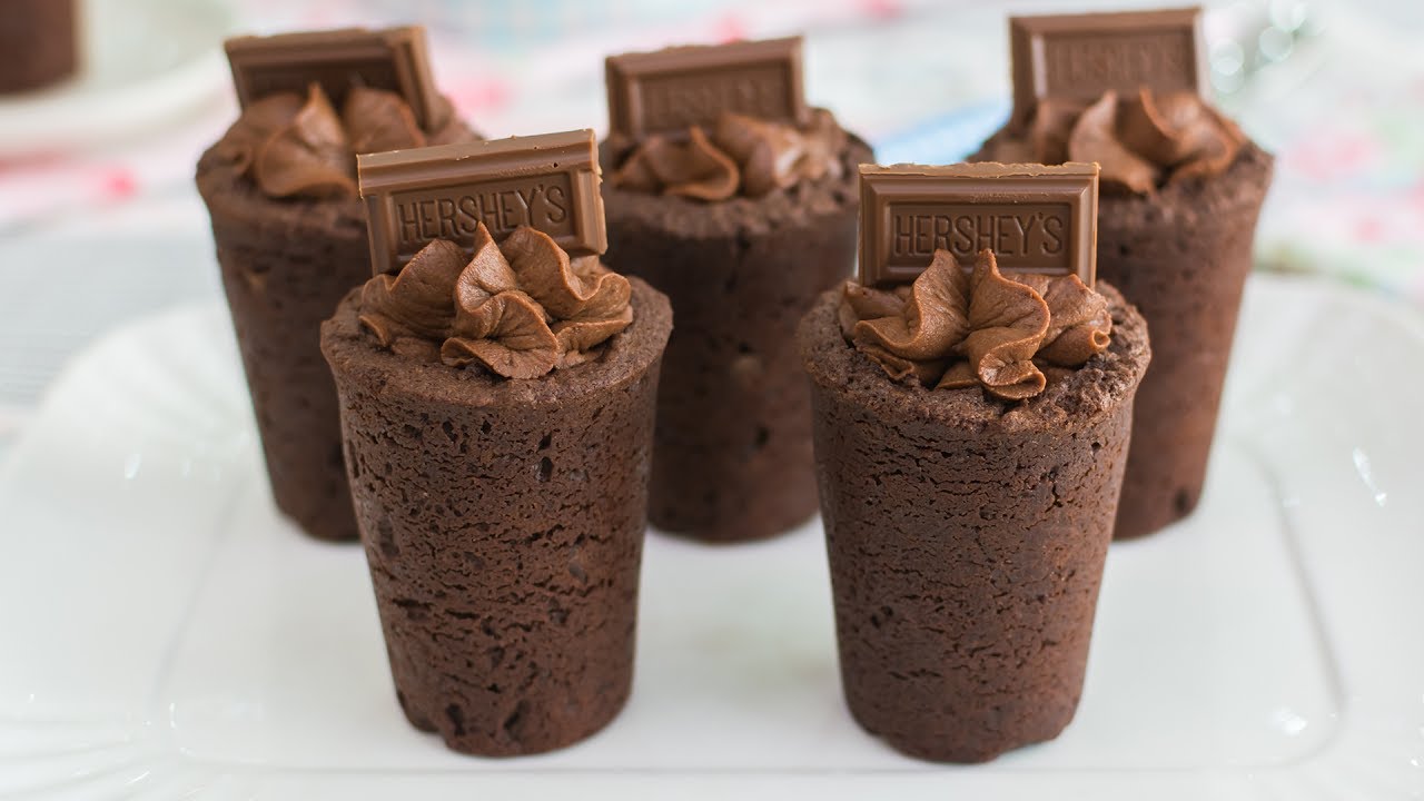 Vasitos de galleta y chocolate - Receta en un minuto - María Lunarillos | tienda & blog