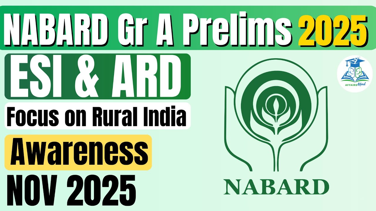 NABARD ESI & ARD (Focus on Rural India) Nov 2025