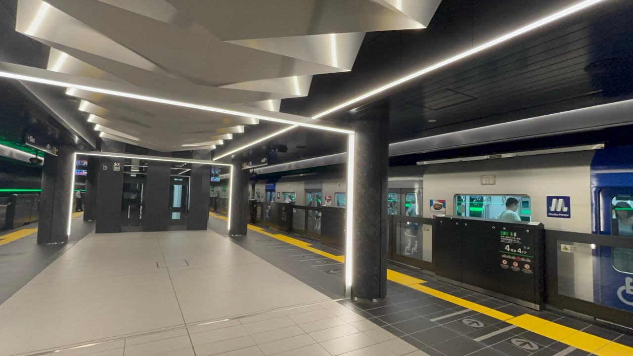 中央線夢洲駅で万博ダイヤの影響で本数が多くなっている！万博への最寄駅の夢洲駅の駅構内の様子を観察！