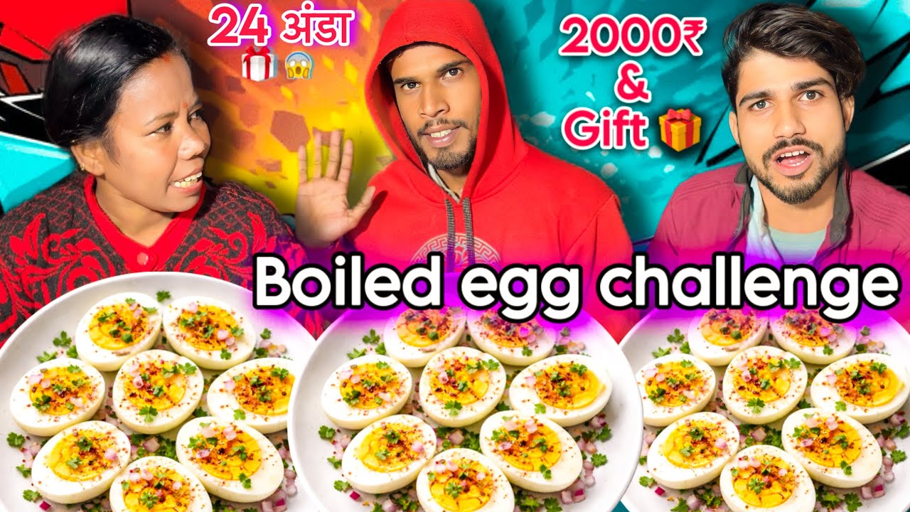 1 Minute Me 8 Boiled Egg Khao 2000₹ Cash🤑 and 2 Iron le Jao😱| Boiled Egg Eating Challenge | PCR food