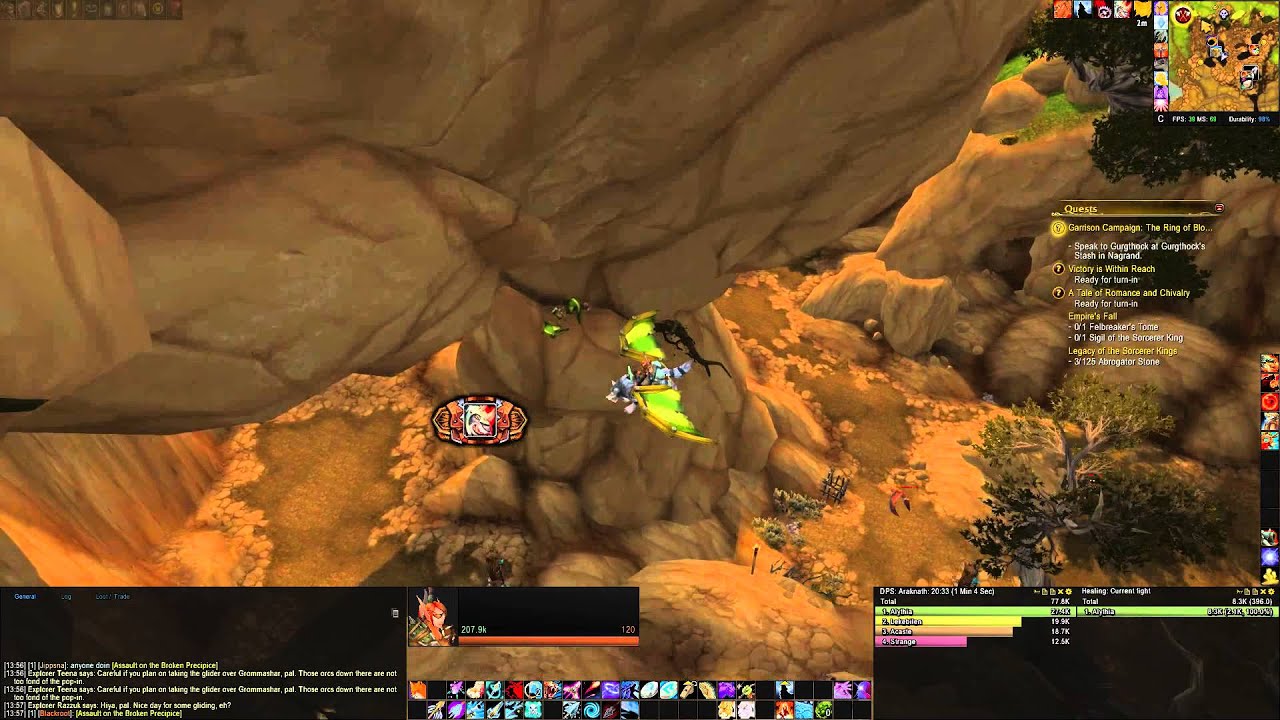 Nagrand garrison resources 4, 5 & 6 - Goblin Pack, Warsong Spoils & Steamwheedle Supplies