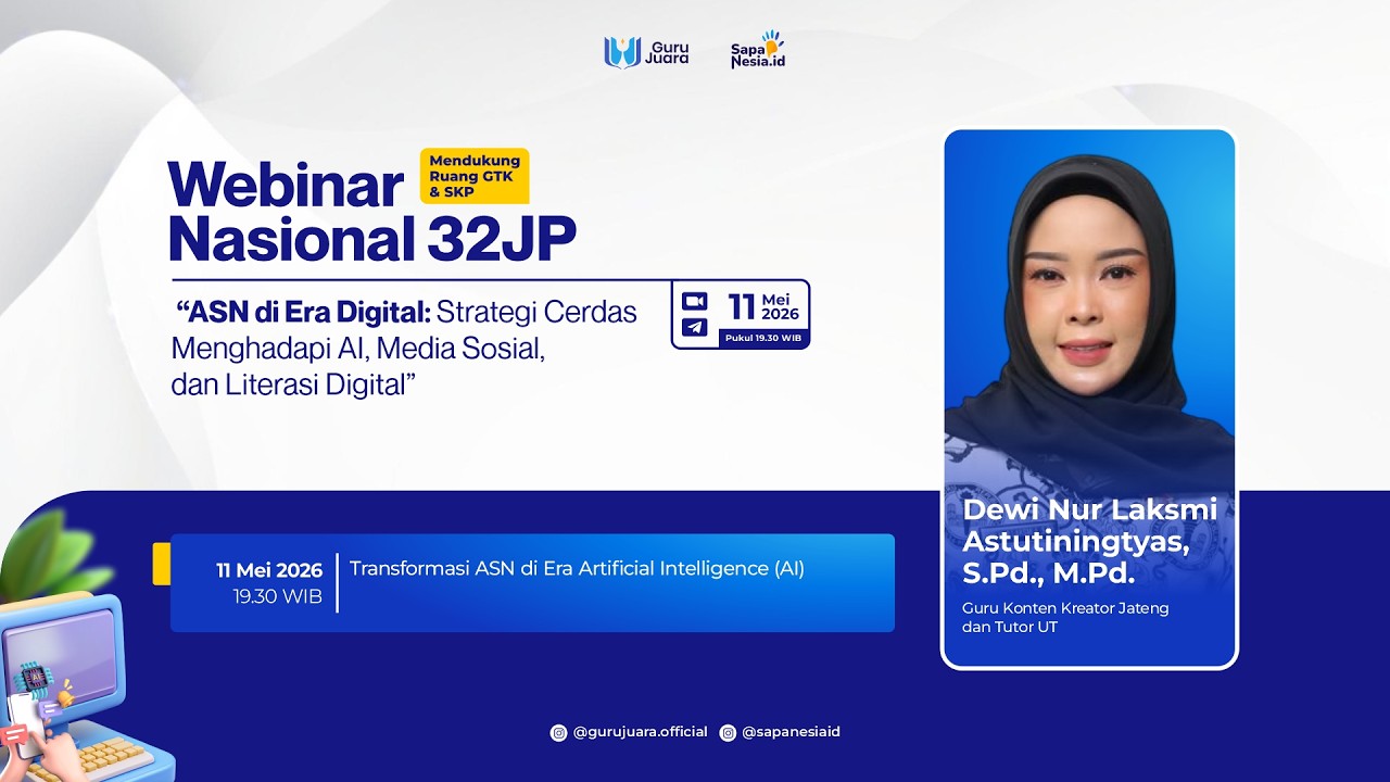 H1: Webinar ASN di Era Digital - Strategi Cerdas Menghadapi AI, Media Sosial, dan Literasi Digital