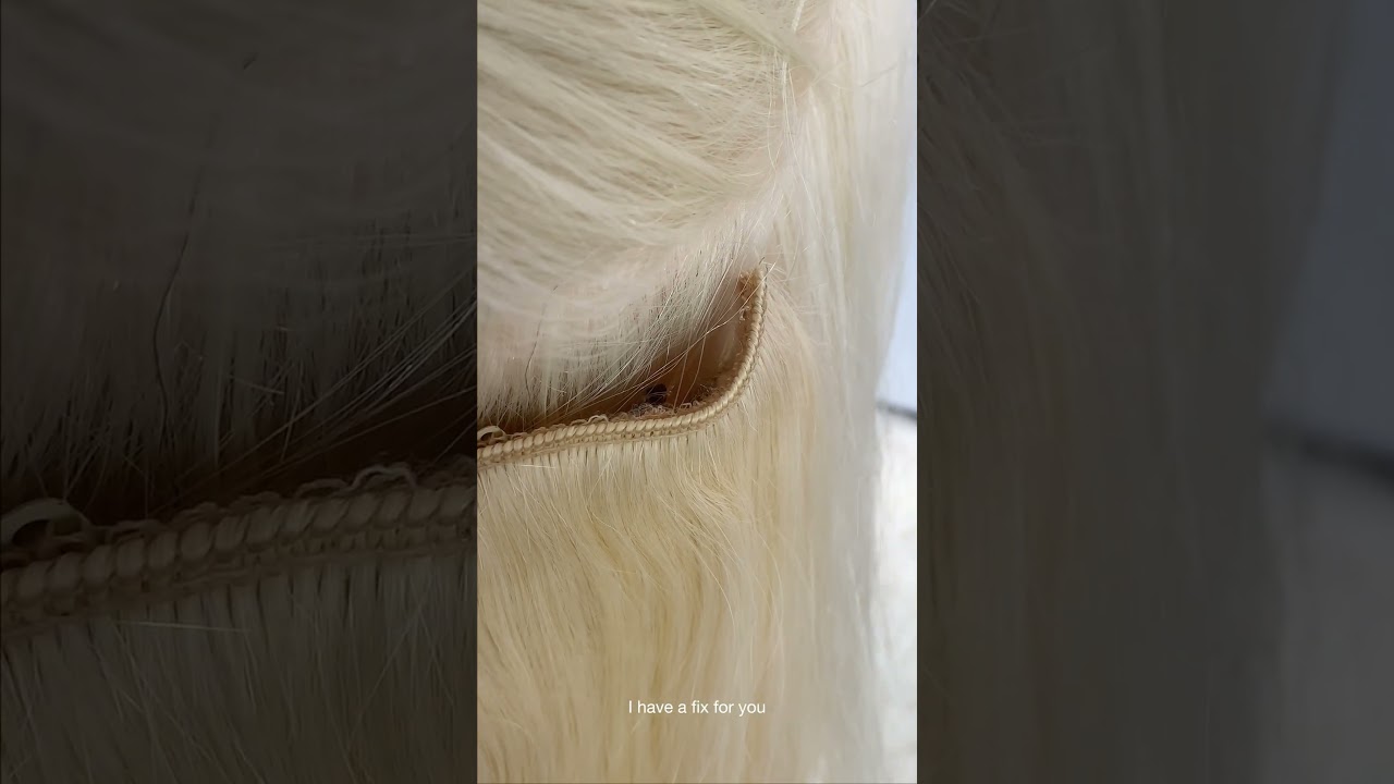 How to put on a halo extension ideally? Are your halo hair extensions bunching? #hairextensiontips