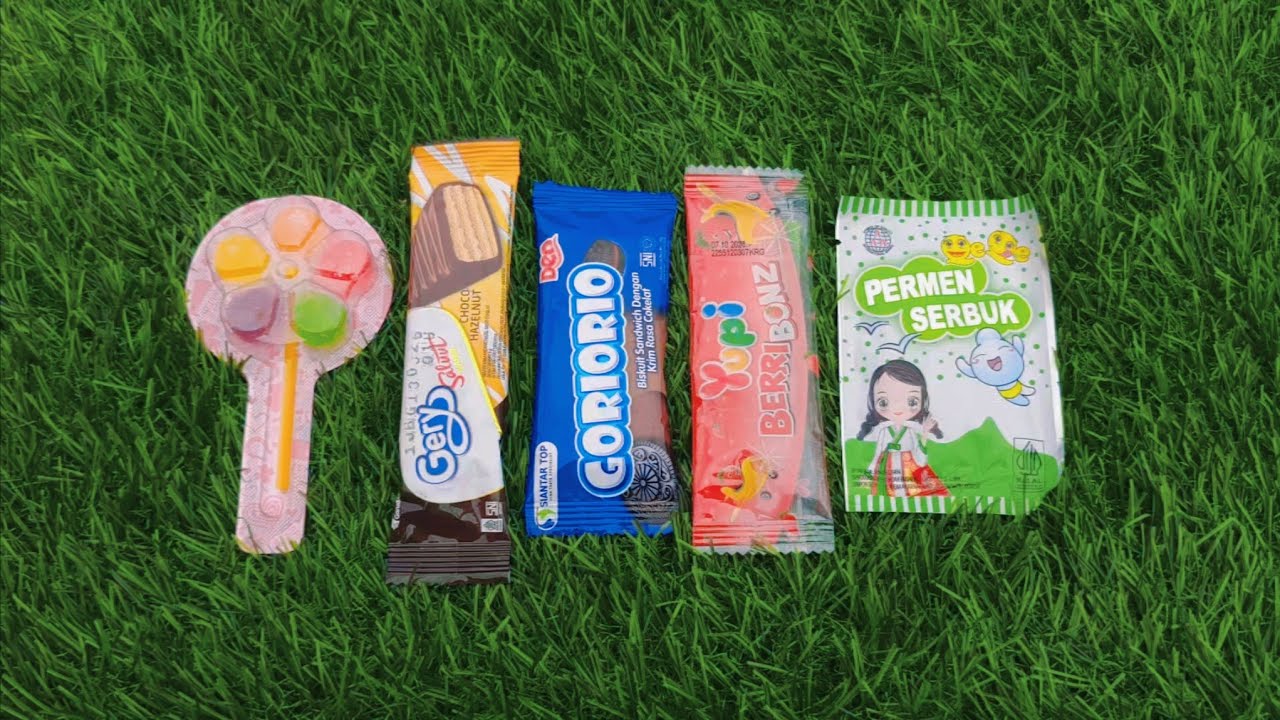 ASMR Indonesian Candy Unwrapping 🍭 | Yupi, Gery, Powder Candy & Friends