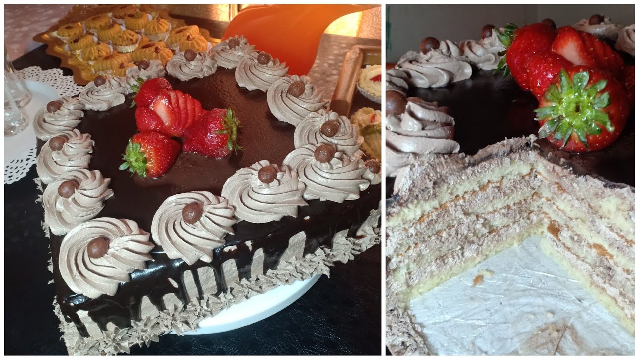 كيكة الشوكولا بجينواز بدون محسن بدون زيت بثلاث مكونات فقط و المقادير بالكاس