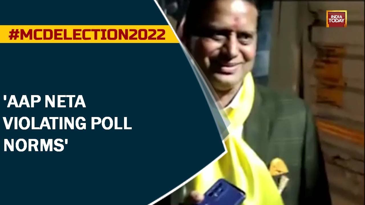 Controversy Ahead Of Mcd Polls Voting; BJP Accuses AAP Neta Of Distributing Illegal Materials