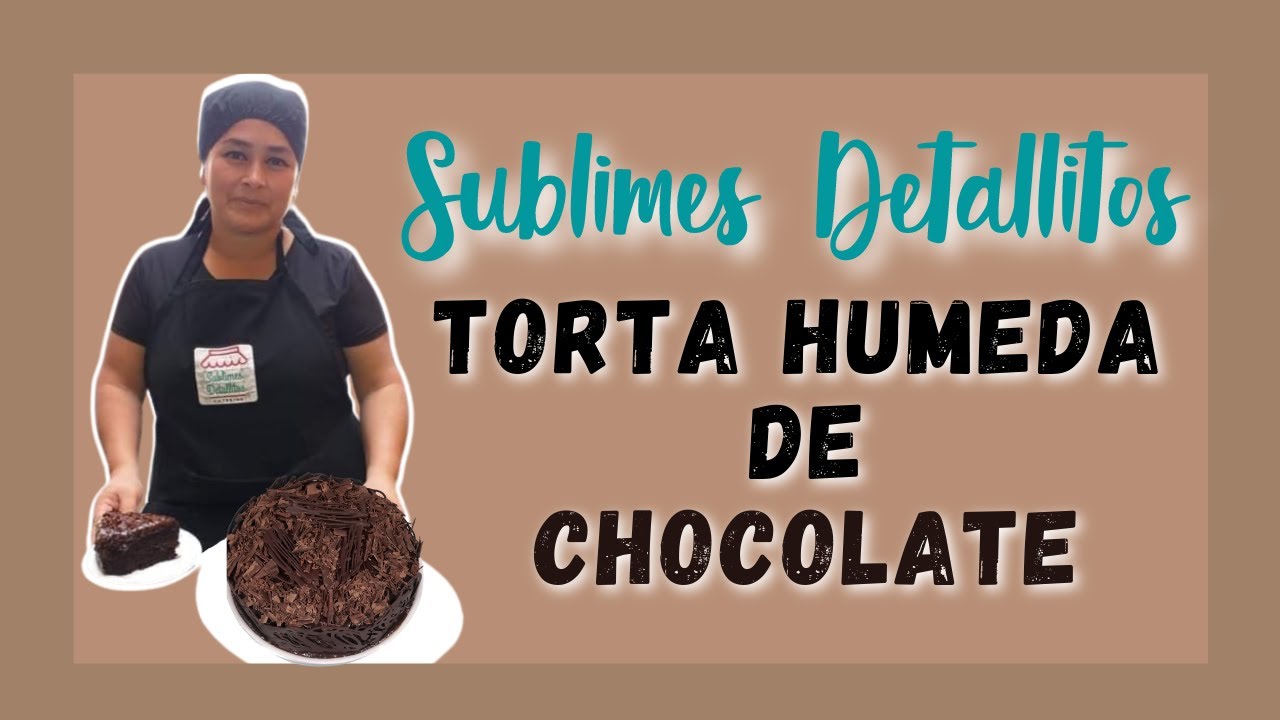 Torta h&uacute;meda de chocolate