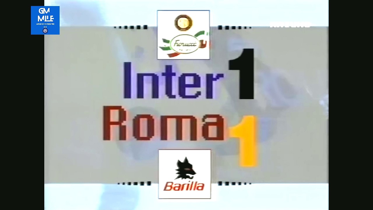 1992-93 (23^ - 14-03-1993) INTER-Roma 1-1 [Battistini,Caniggia] Servizio D.S.Rai1