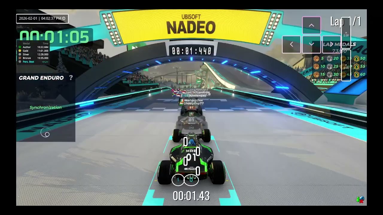 Trackmania Weekly Grands - Grand Enduro - First Chill almost perfect 6 and mentoz lobby