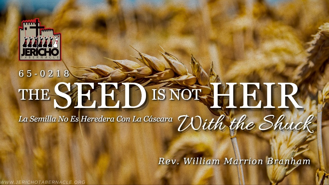 The Seed Is Not Heir With The Shuck (65-0218) - Rev. William Marrion Branham (Par 43-99)