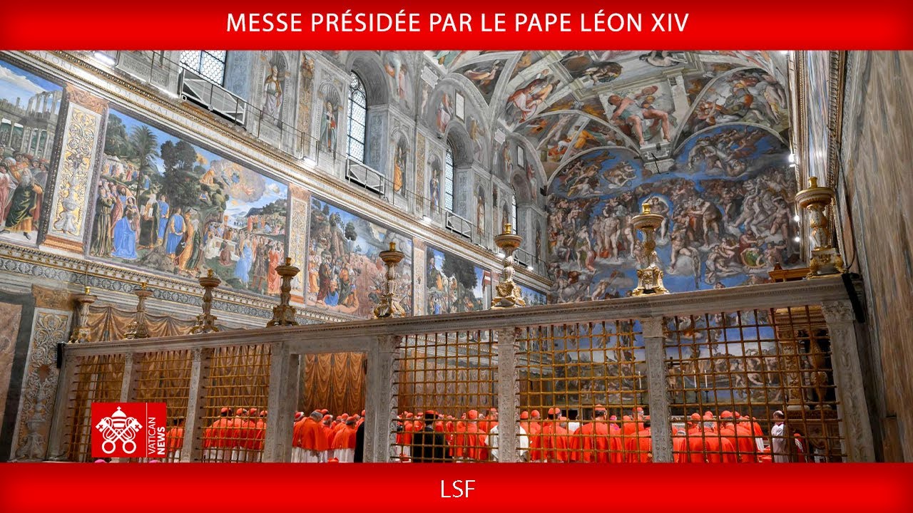9 mai 2025, Messe présidée par le Pape Léon XIV,  LSF