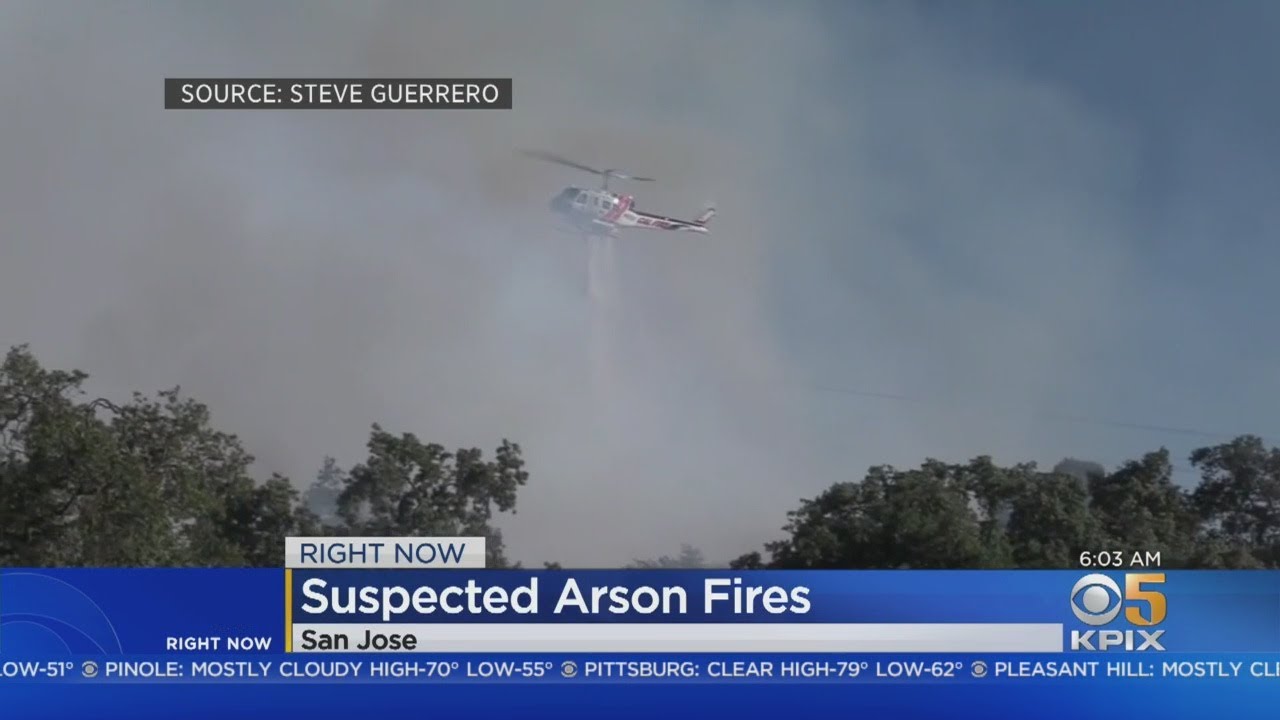 SAN JOSE WILDFIRES:  Crews Monitor Hot Spots After Several Small Arson Fires Extinguished In San Jos