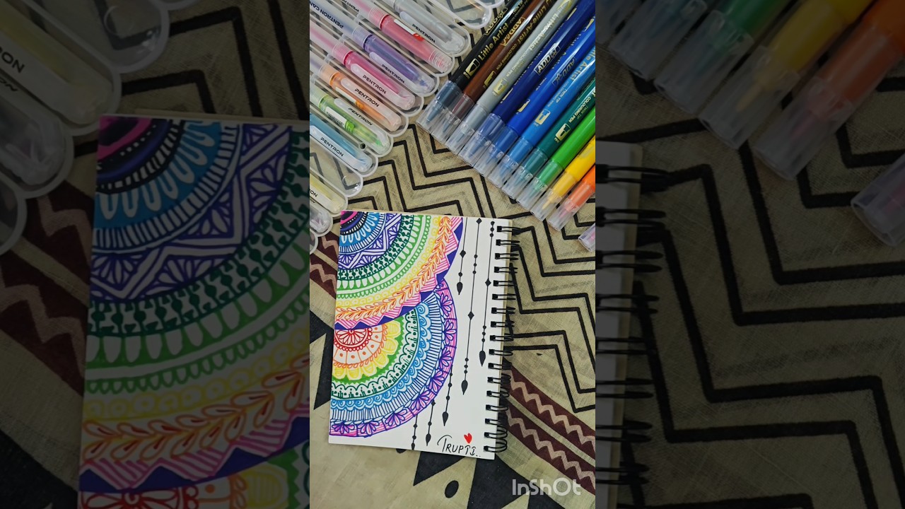 Easy Mandala Art Activity for All -Year-Olds | PlayLearnCreate #Shorts#CreativeLearning #ArtForAll
