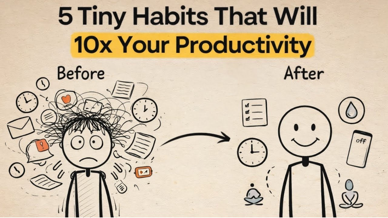 5 Tiny Habits That Will 10x Your Productivity (Life-Changing!)