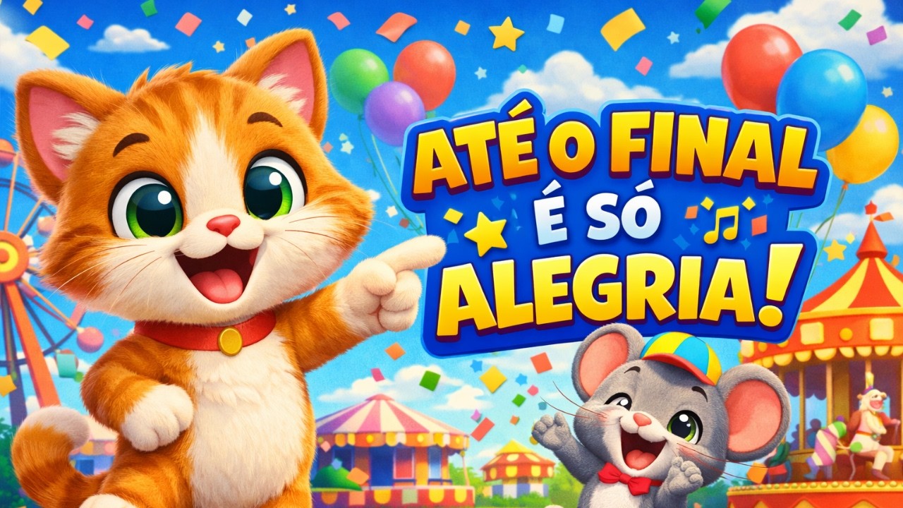 Gatinho e Ratinho no Parque da Alegria 🎡🐱🐭 | Música Infantil Animada Parte 1