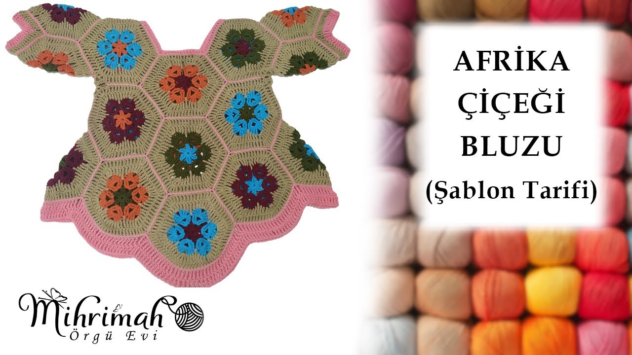 Afrika Çiçeği Bluzu (Şablon Anlatımı)