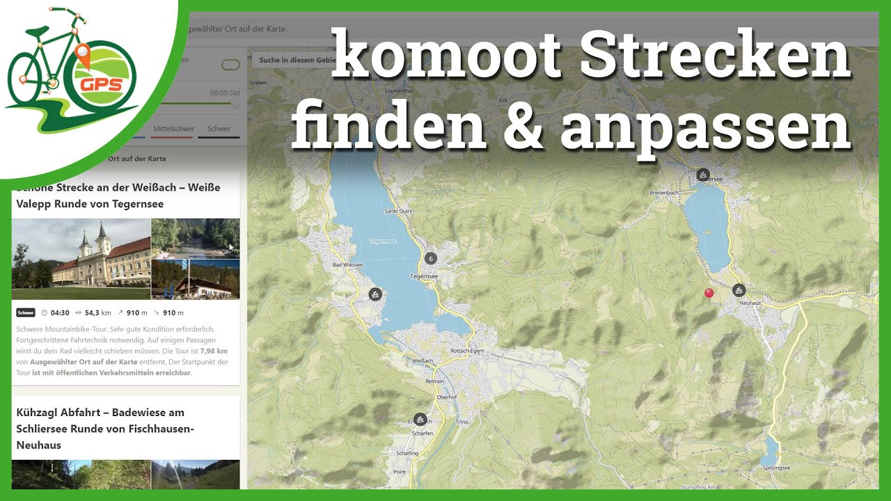 Fertige komoot Strecken 🏁 finden & anpassen 🚴
