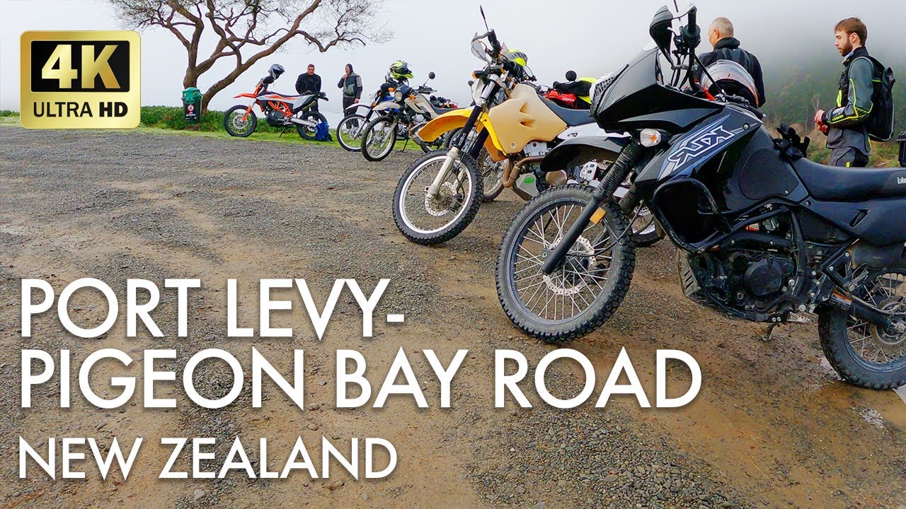 Port Levy - Pigeon Bay Road, Canterbury, NZ | Adventure Motorcycle Riding 2021 | 4K Ultra HD
