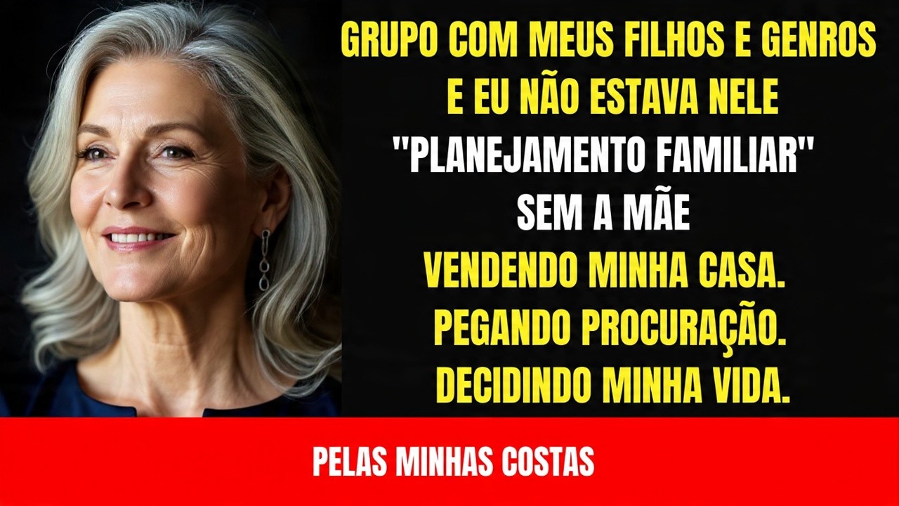 Descobri que minha própria família planejava tudo sem mim…