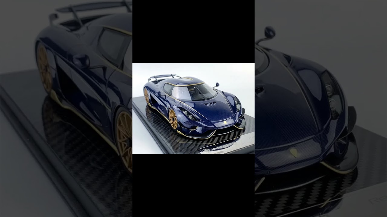 Frontiart 1/18 Koenigsegg Regera Blue-Tinted Carbon Resin Model Car - Classic Return Release