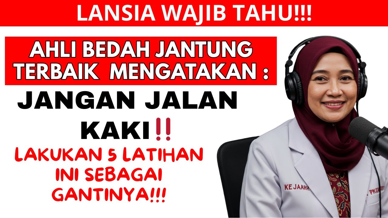STOP‼️ Jalan Kaki Bisa Berbahaya di Usia 65+ – Lebih Baik 5 Latihan Ini untuk Jantung Tetap Sehat