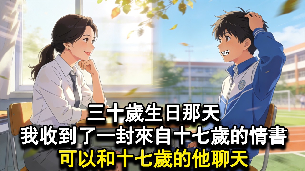 【獨家心動】三十歲生日那天，我收到了一封來自十七歲的情書，可以和十七歲的他聊天。#小說 #言情 #戀愛