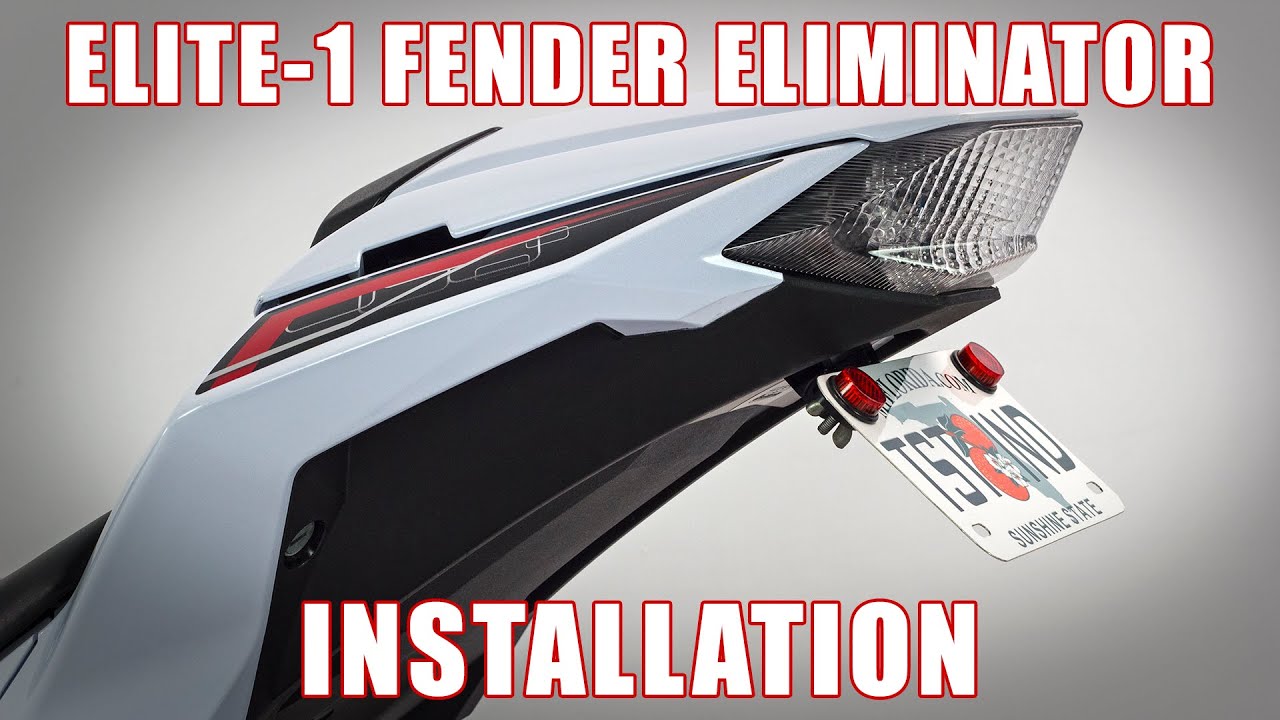 How to install Adjustable Fender Eliminator on a 2013-2017 Kawasaki Ninja 300 by TST Industries
