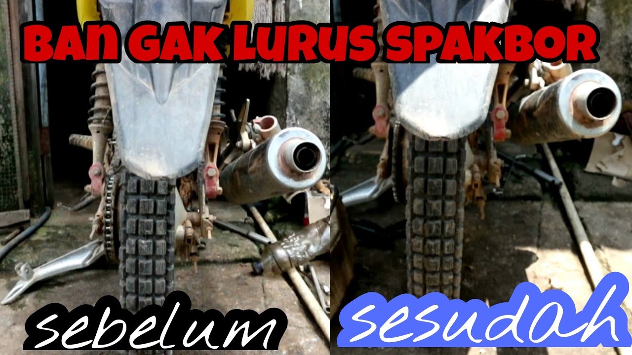 cara mengatasi ban dan rangka gak lurus