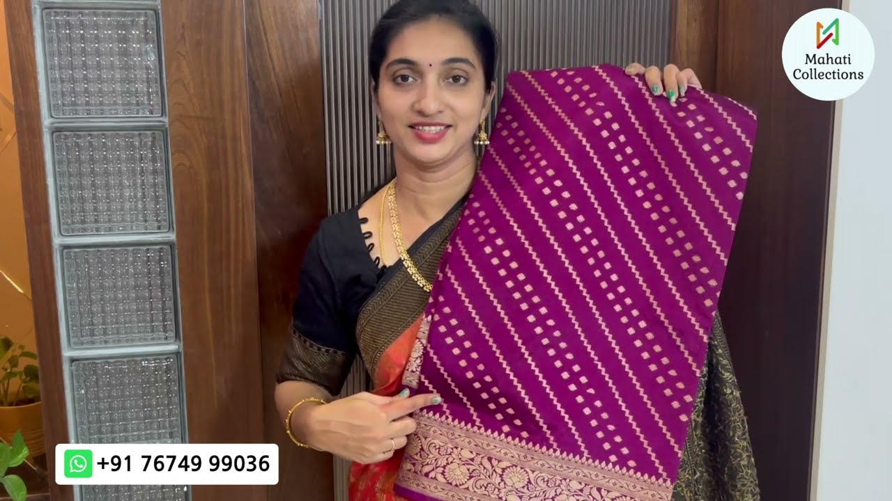 Banarasi Khadi Georgette Silk Sarees | Fancy Sarees | Trending Saree Collection | Mahati Collections