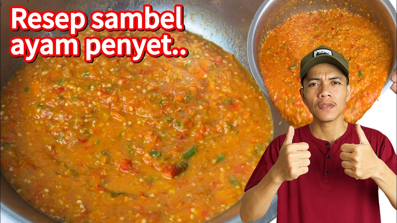 RESEP LENGKAP SAMBEL AYAM PENYET DENGAN BUMBU SEASONINGNYA !