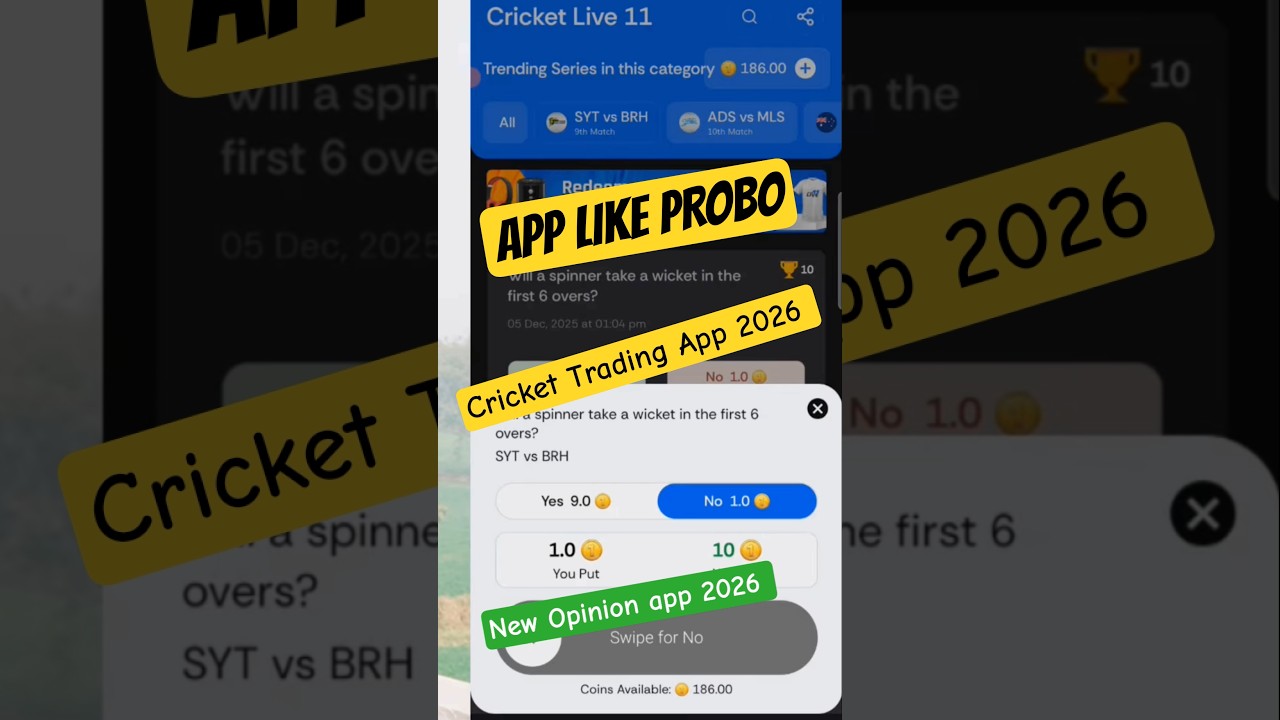 Cricket Opinion app 2026 ? / New Opinion Trading app / App like probo / cricket Prediction app