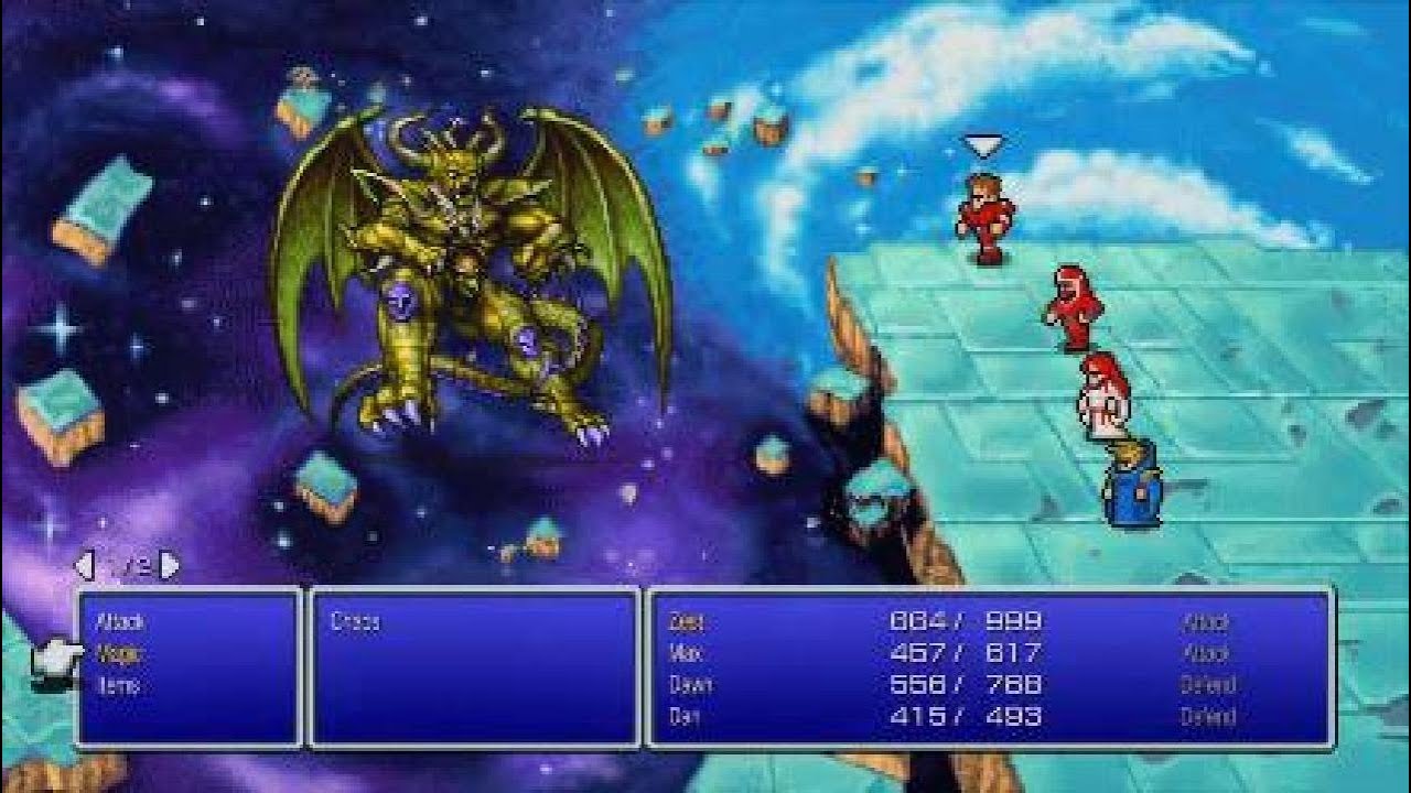Final Fantasy 1 Pixel Remaster- Chaos Final Boss and Ending