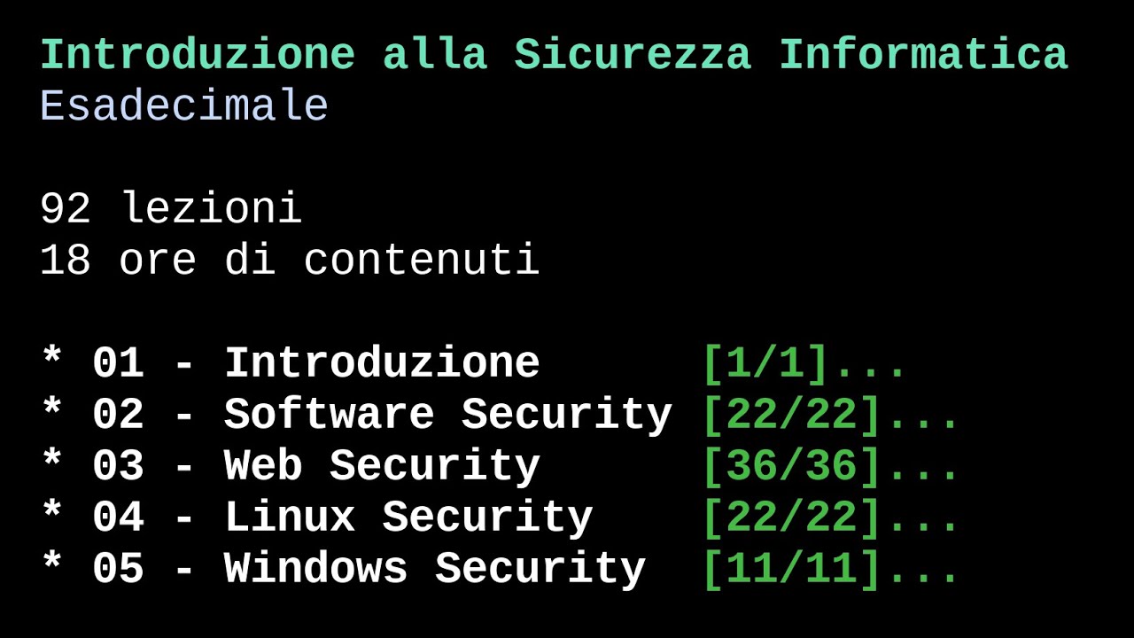 Introduzione Pratica alla Sicurezza Informatica