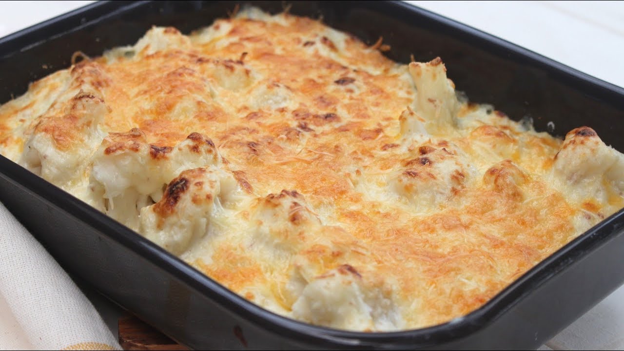 Coliflor gratinada con BECHAMEL DE BACON en MAMBO