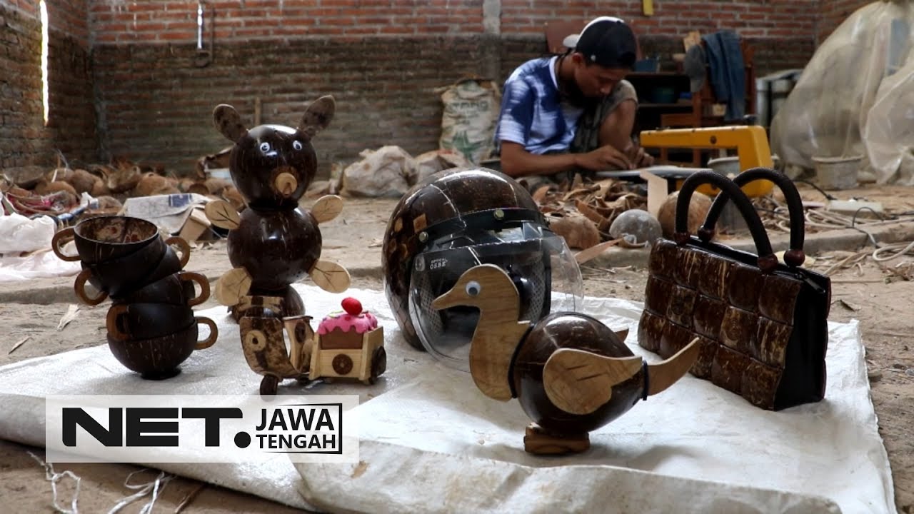 Siapa Sangka Limbah Batok Kelapa Bisa Menjadi Aneka Kerajinan Unik dan Menarik - NET JATENG