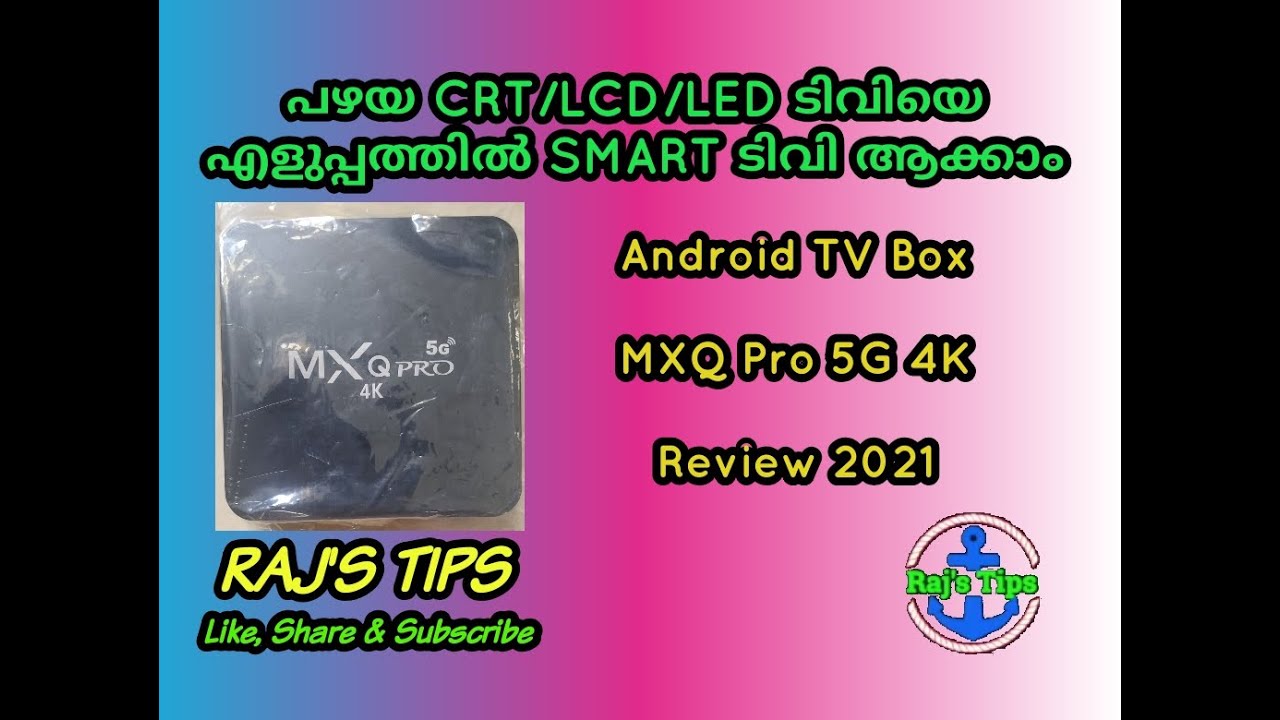 MXQ Pro 5G 4K Android TV Box | Malayalam Review | Best Android Box with low price | @RajsTips