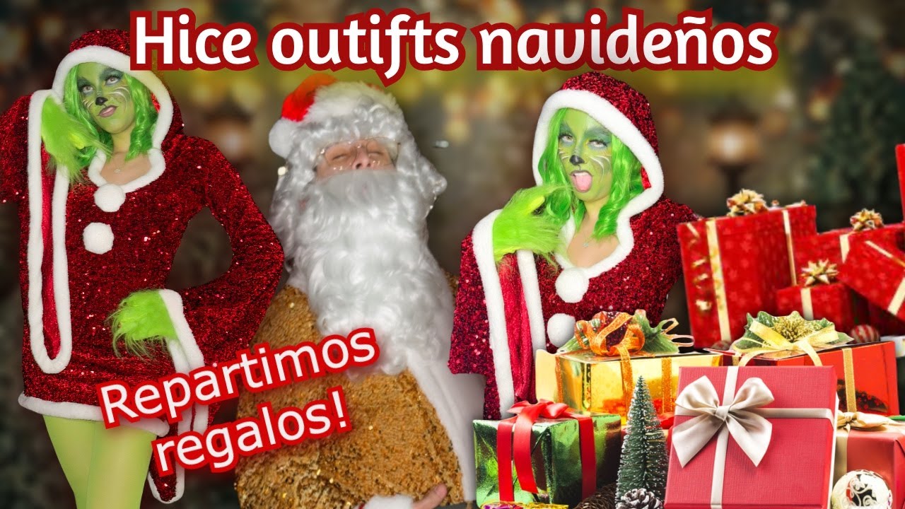 Nos convertimos en GRINCH y SANTA CLAUS para dar regalos | Valeria Villalobos