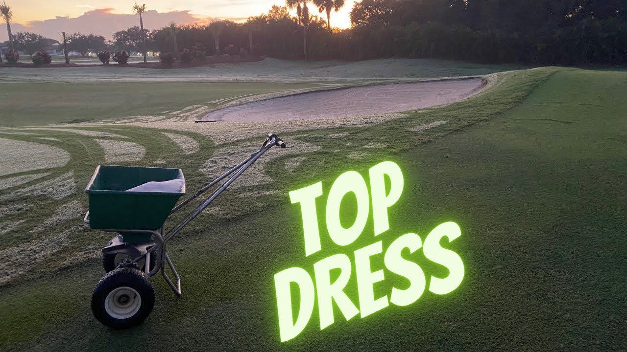 Top Dressing a Green | Golf Course Grounds Crew | Broadcast Spreader Top Dressing | EP:11