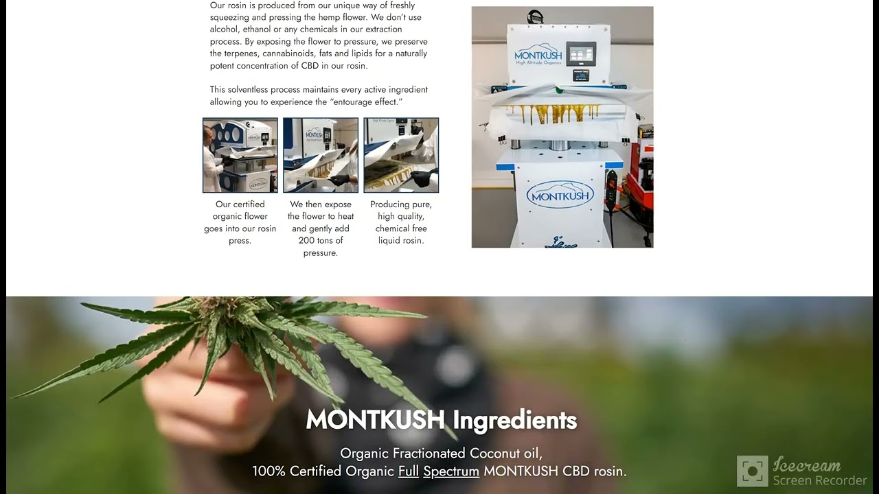 MontKush Organic Rosin CBD Oil Reviews!
