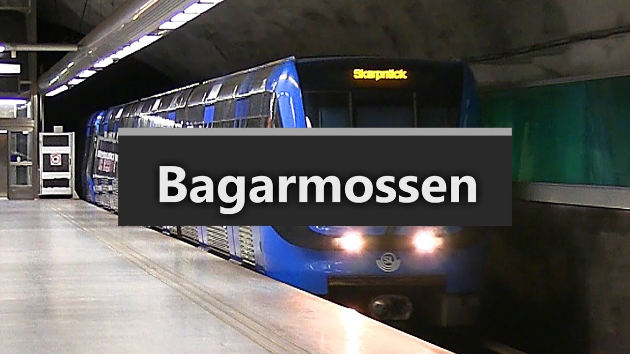 Bagarmossen Station och Stadsbild.