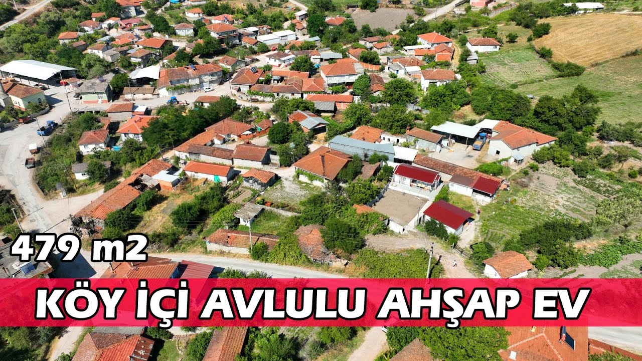 1209- Deniz'e Yakın 479 m2 Köy İçi Avlulu Ahşap Ev / İzole Bir Yaşam