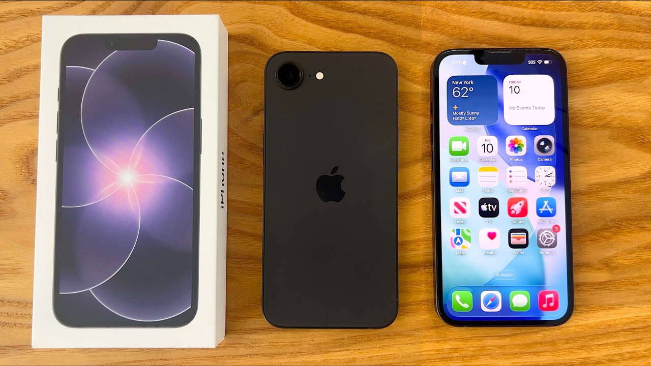 Распаковка и первые впечатления от iPhone 17e (черный)!