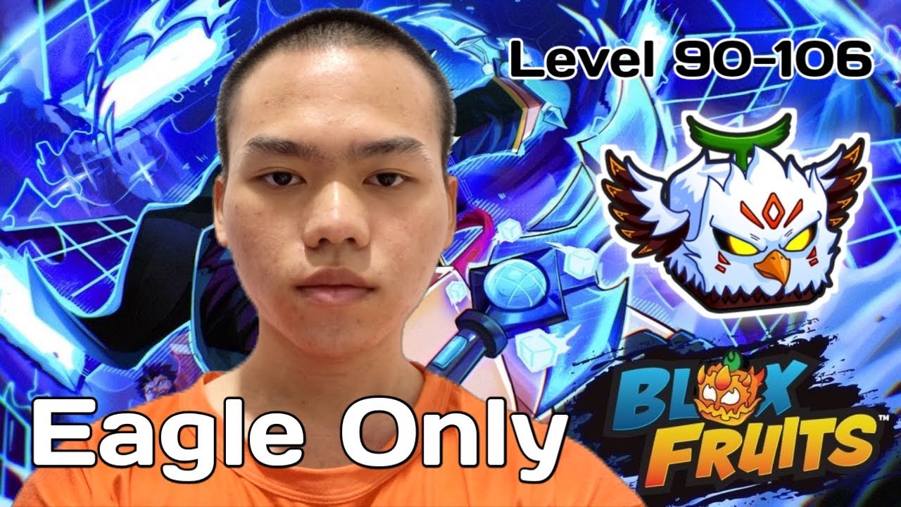Main Blox Fruits, Tapi Cuma Pakai Eagle Sampai Max Level - RBF Eagle Only Challenge 90-106
